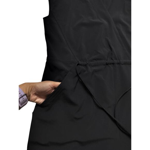 Athleta womens black Marlow V-neck cap sleeve casual romper size S - Picture 5 of 13